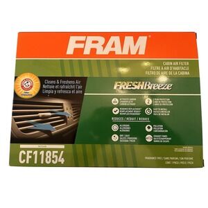Fram CF11854 Fresh Breeze Cabin Air Filter Nissan Activated Carbon Odor Eliminat